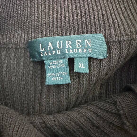 Lauren Ralph Lauren Sweater Women's XL Green Round Neck Knit Stretch Comfort LS - Picture 5 of 7